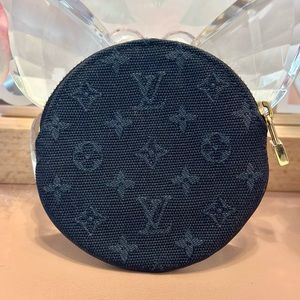 Louis Vuitton Monogram Mini Port Monnaie Round Coin Purse Wallet